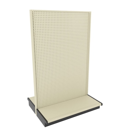 Lozier Gondola Island Display Starter, Platinum Off-White, 48W x 78H x 19D P419V-ST